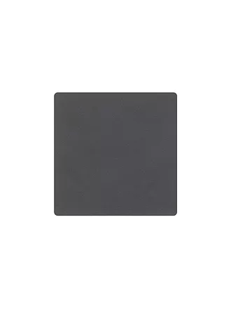 LIND DNA | Leder-Untersetzer eckig Nupo 10x10cm Antracite | 